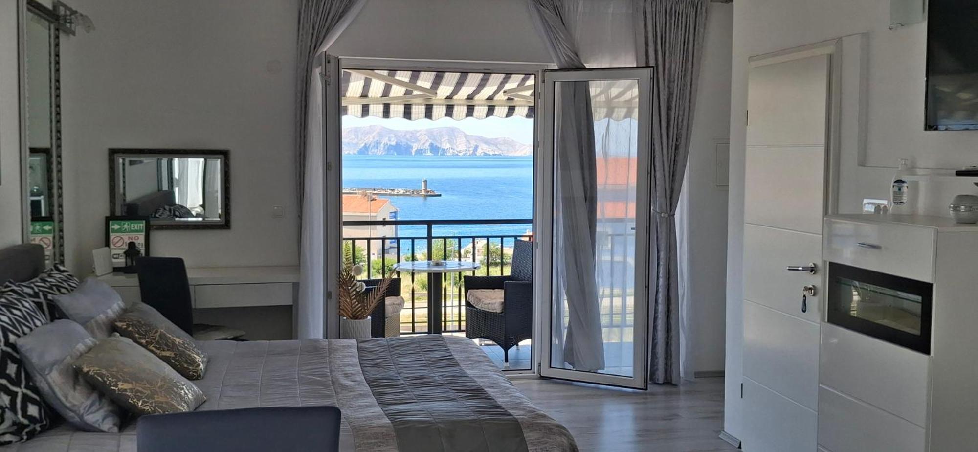 Beautyful Sea View 6 Luxury Studio Danijela 1 센 외부 사진